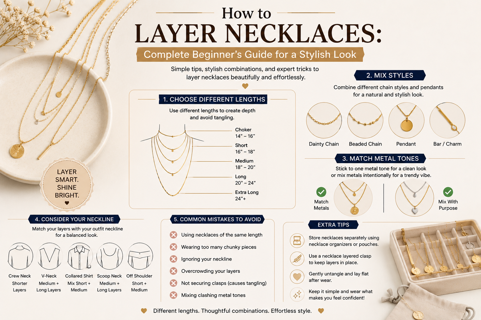 How to Layer Necklaces